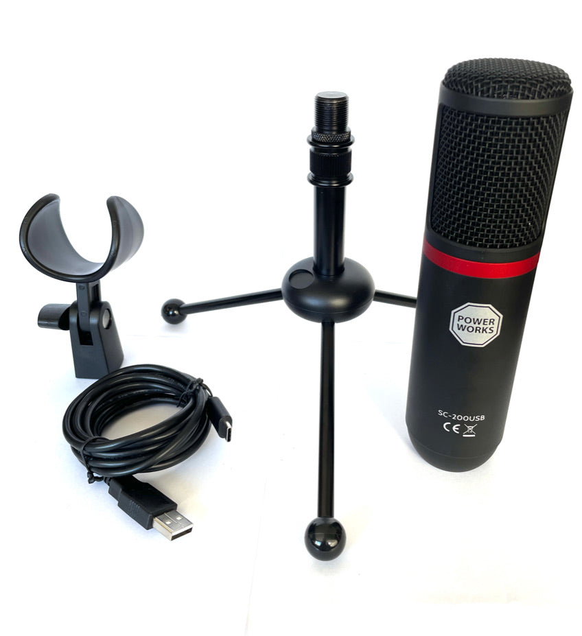 Power Works SC-200USB Studio Condenser Microphone
