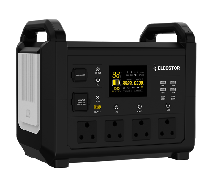 ELECSTOR 1500W PORTABLE POWER STATION 1485WH - Each