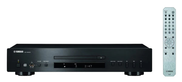 Yamaha CD-S303 CD Player + Yamaha A-S301 Integrated Amplifier (Black) + Yamaha NS-333 Bookshelf Speaker - Piano Black