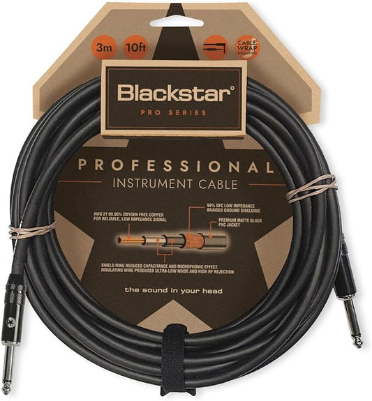 Blackstar Professional Instrument Straight to Straight Cable - 3m - Each