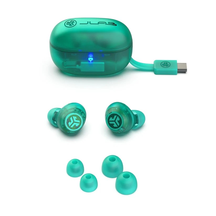 Jlab Go Pop ANC True Wireless Earbuds - Each (Transparent Teal)