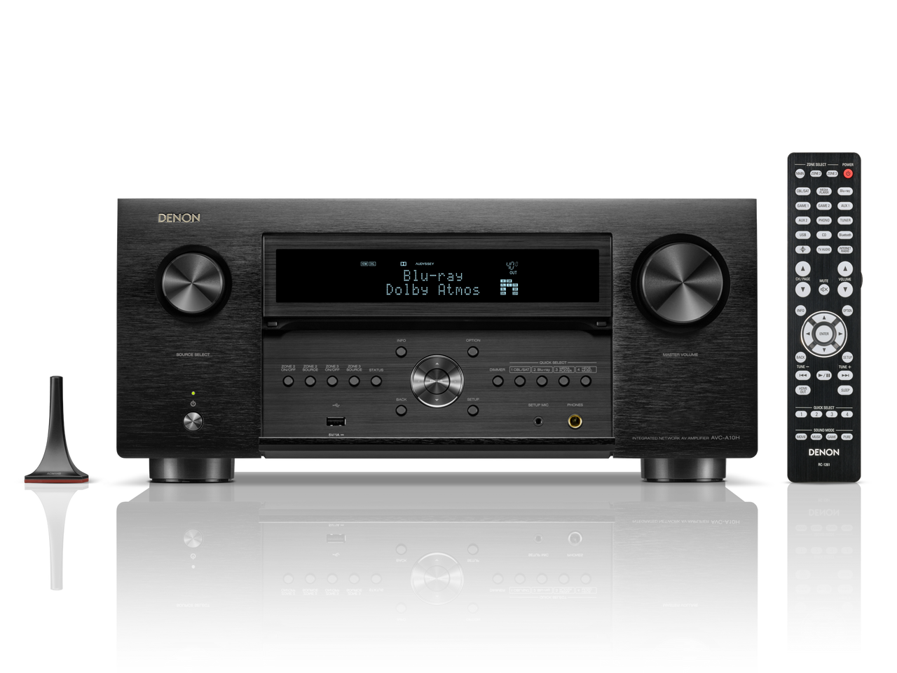 Denon AVC-A10H 13.4 Ch 150W 8K AV Receiver with HEOS Built-in - Black