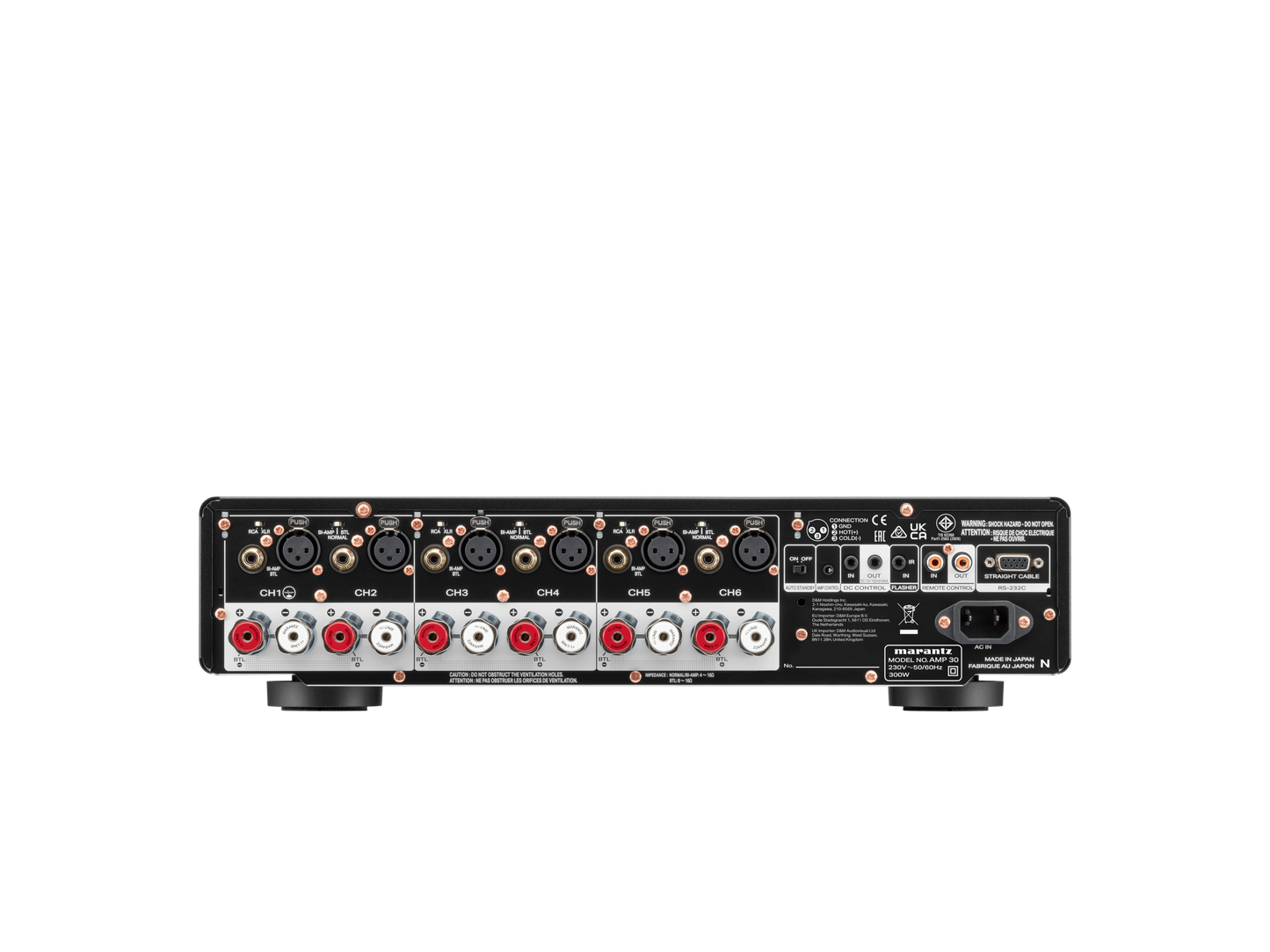 Marantz AMP 30 6-Channel Power Amplifier with 200 Watts and Exclusive HDAM (Black)