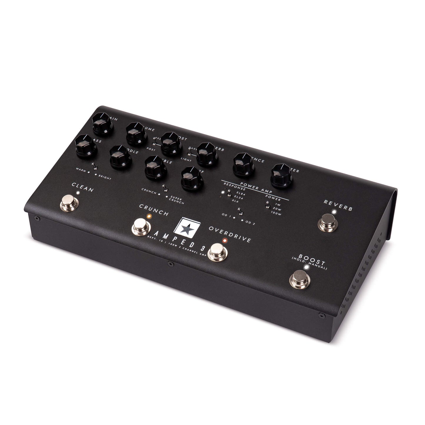 Blackstar Dept. 10 AMPED 3 Multi-Channel with High-Gain Amp Pedal - Black (Each)