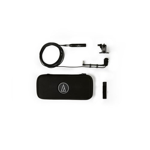 Audio-Technica ATM350D Cardioid Condenser Instrument Microphone with Drum Mounting System (5" Gooseneck)