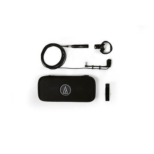Audio-Technica ATM350W Cardioid Condenser Instrument Microphone with Woodwind Mounting System (5" Gooseneck)
