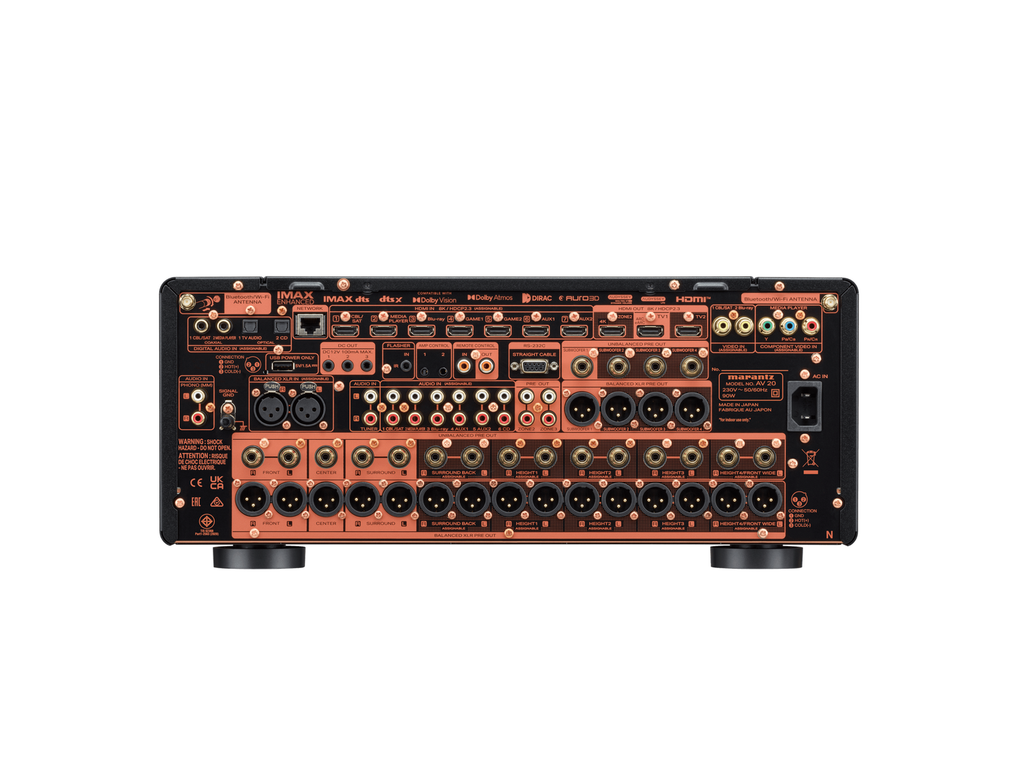 Marantz AV 20 Reference 13.4 Channel Balanced AV Preamplifier and Powered by HEO - Black