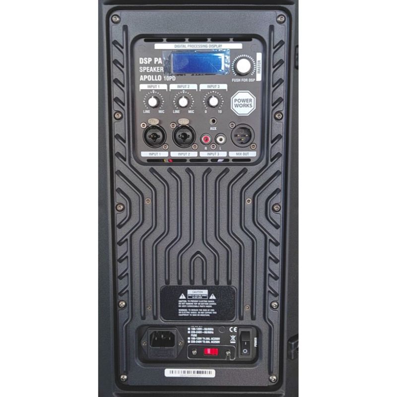 Power Works Apollo 15PD Active Speaker - Each - Black
