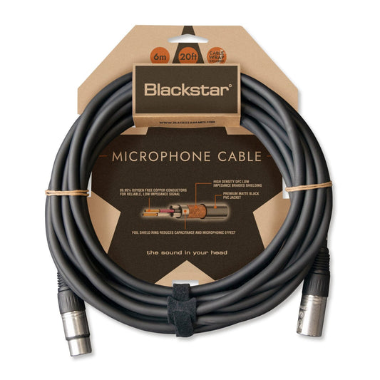 Blackstar Microphone XLR Cable - 6m - Each