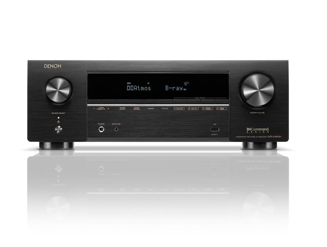 Polk Audio Signature Elite ES55 5.1 Home Theatre System (Black) + Denon AVR-X1800H 7.2 Ch. AV Receiver (Black)