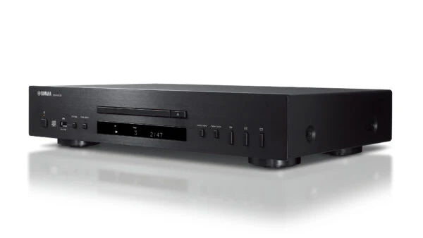 Yamaha CD-S303 CD Player + Yamaha A-S301 Integrated Amplifier (Black) + Yamaha NS-333 Bookshelf Speaker - Piano Black