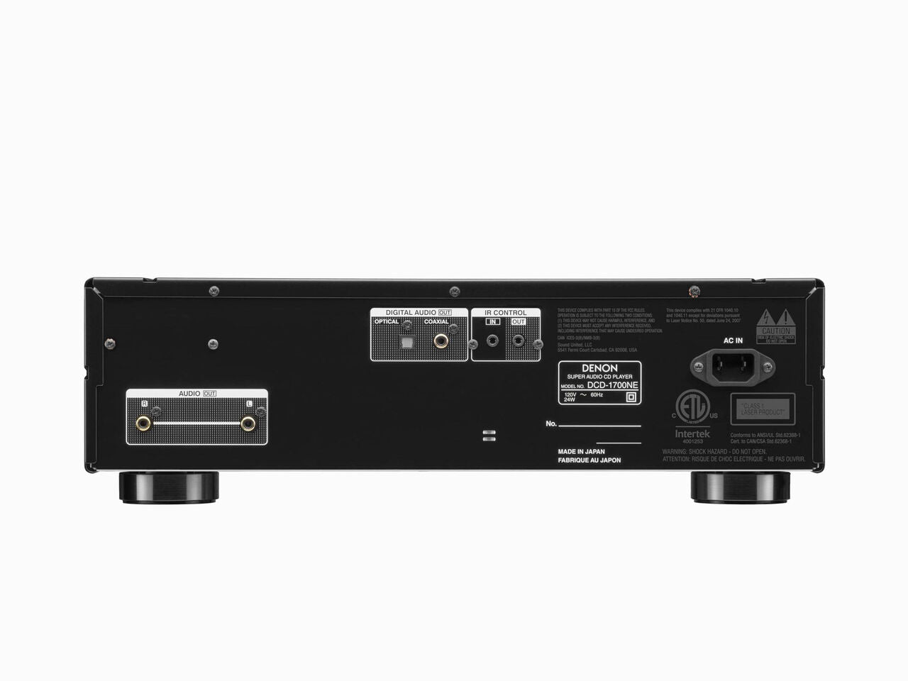 Denon DCD-1700NE CD/SACD player with Advanced AL32 Processing Plus - Black