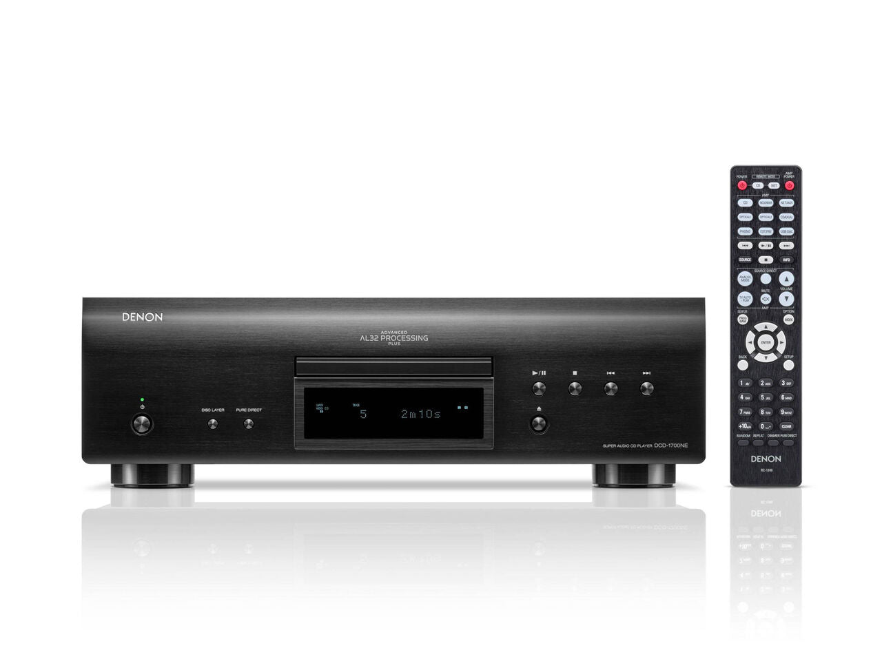 Denon DCD-1700NE CD/SACD player with Advanced AL32 Processing Plus - Black