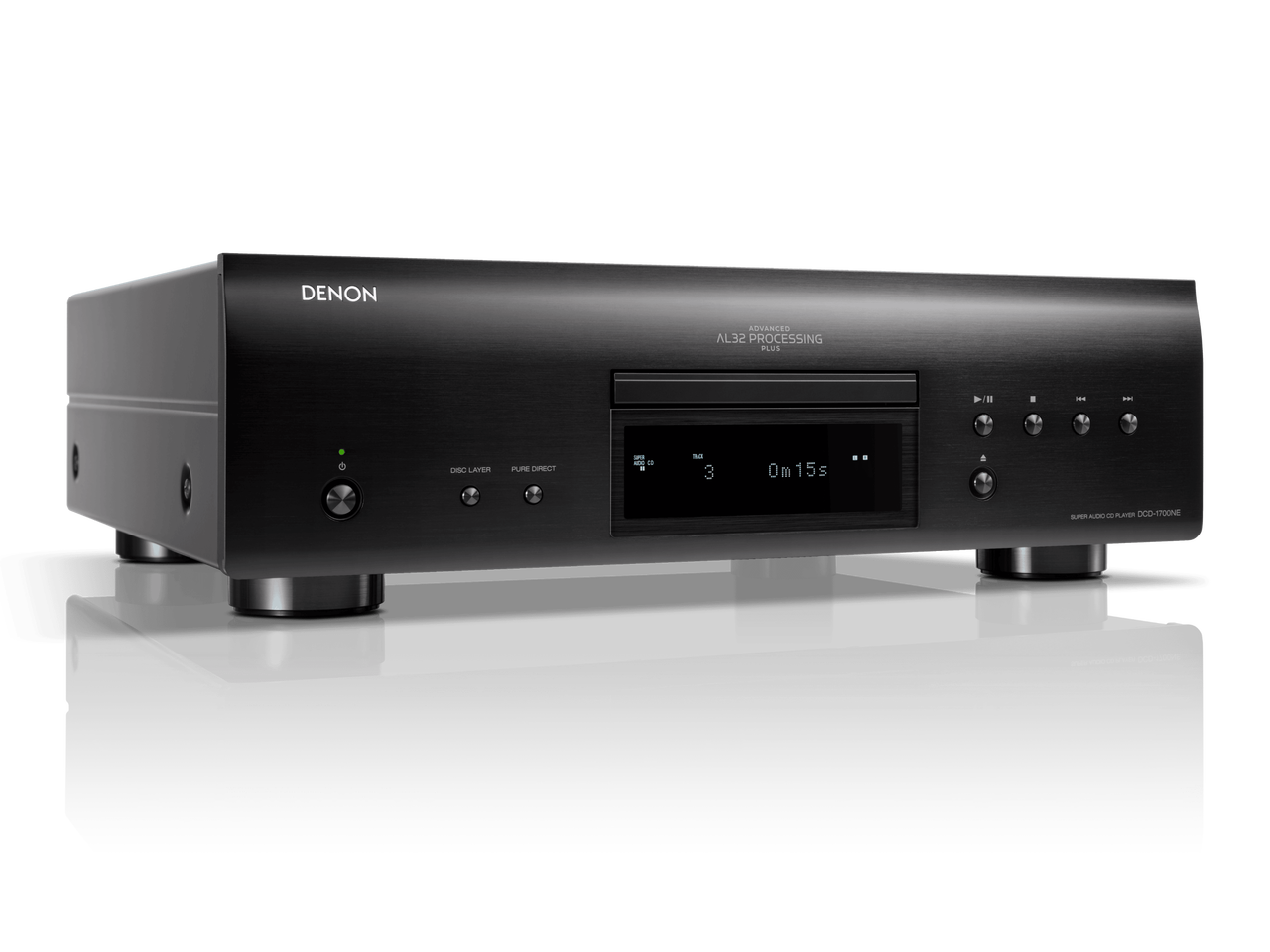 Denon DCD-1700NE CD/SACD player with Advanced AL32 Processing Plus - Black
