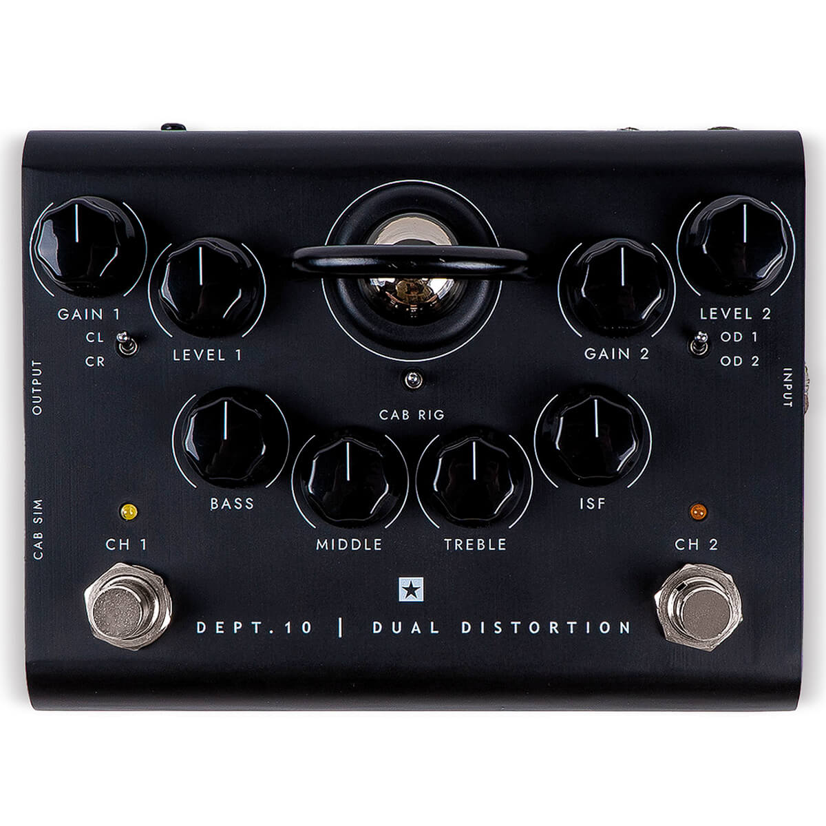 Blackstar Dept10-Dual Distortion Valve Pedal - Black (Each)