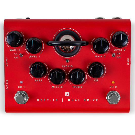Blackstar Dept10-Dual Drive Pedal - Red (Each)