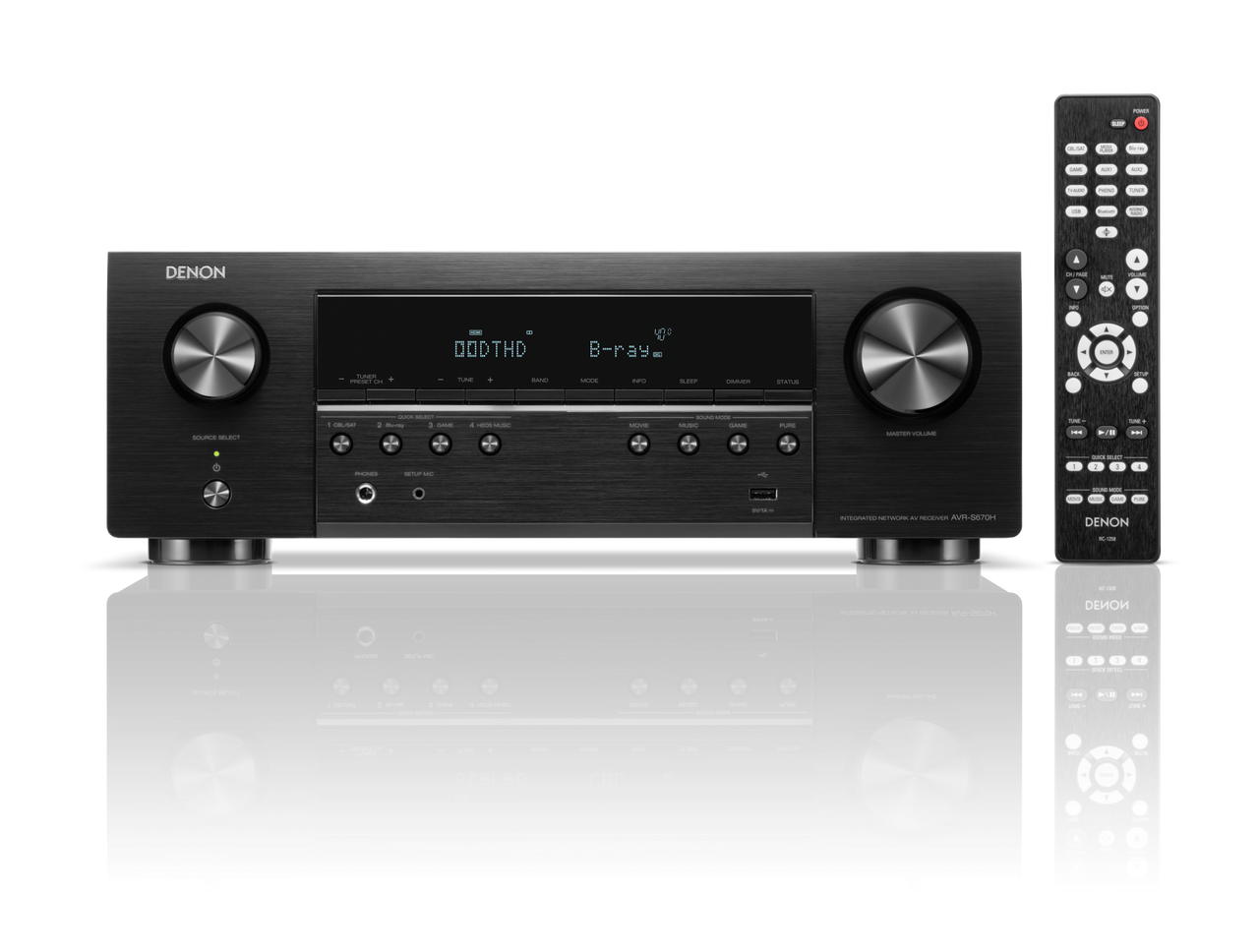 Denon AVR-S670H AV Receivers - Black