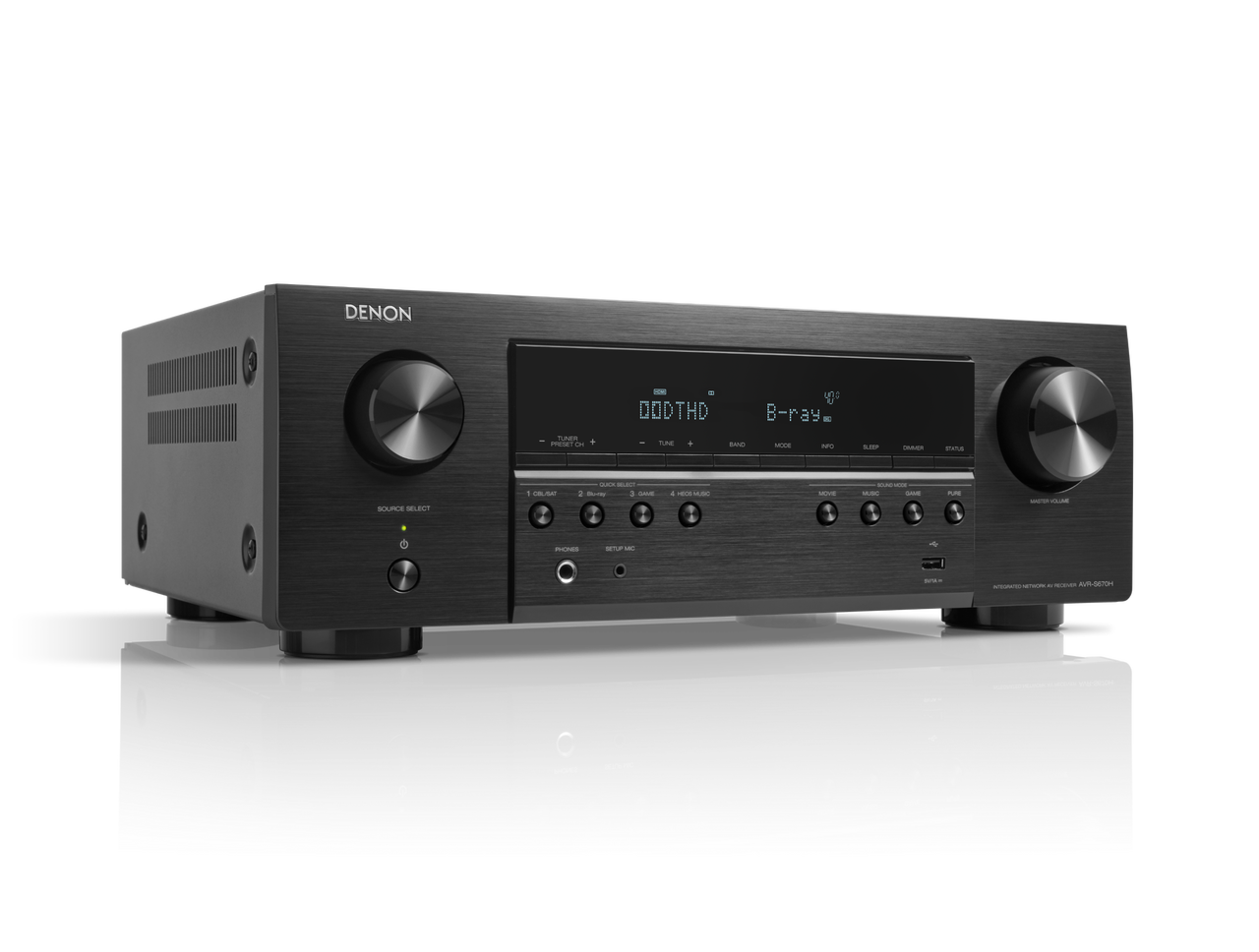 Denon AVR-S670H AV Receivers - Black