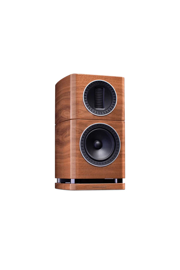 Wharfedale Elysian 1 Standmount Speaker -Pair - Walnut - With Stand - Black
