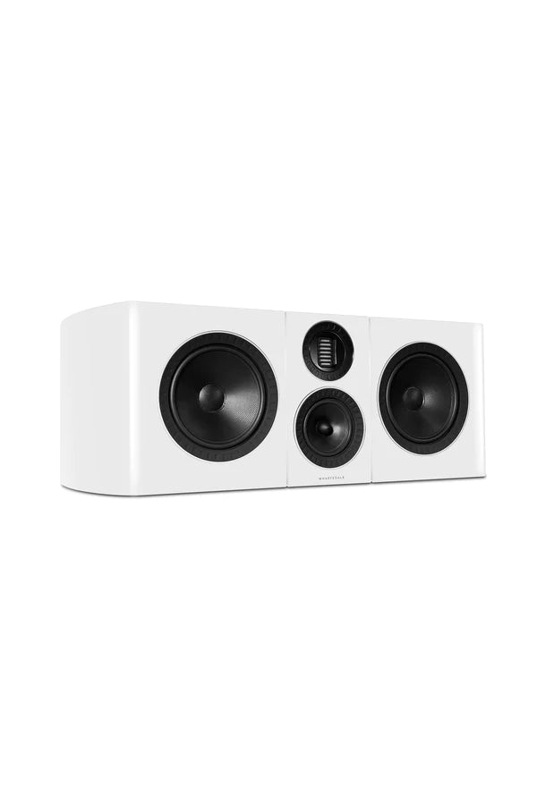 Wharfedale Elysian C Center Speaker (White) With Stand (Black)