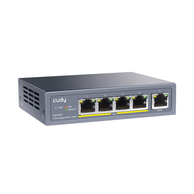 cudy 5-Port Gigabit PoE+ Unmanaged Switch