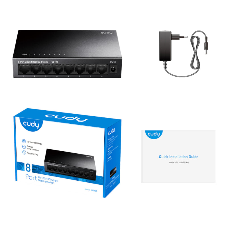 cudy 8-Port Gigabit Metal Switch