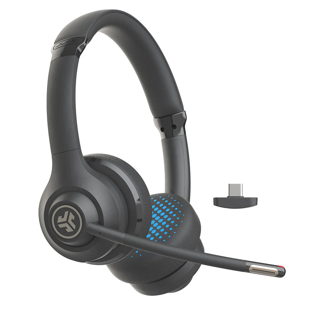 JLAB Go Work Wireless & Wired On-Ear Headset (2nd Gen) - Black