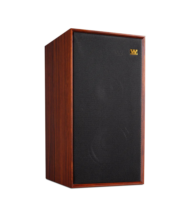Wharfedale Linton 3-way standmount speaker with stands - pair - Mahogany