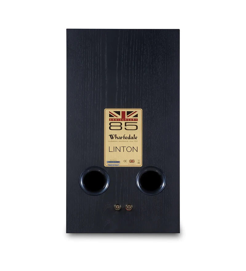 Wharfedale Linton 3-way standmount speaker with stands - pair - Black