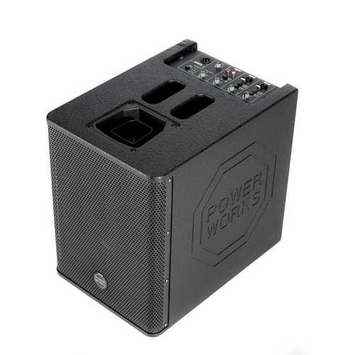 Power Works Mercury P8 Portable Colum PA System - Each - Black
