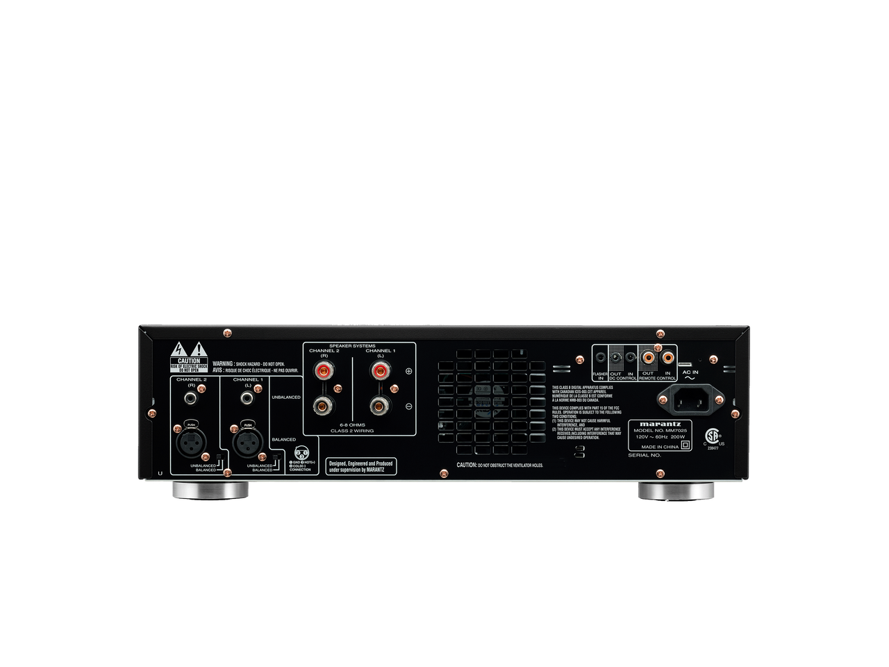 Marantz MM7025 2 Channel Power Amplifier - Black