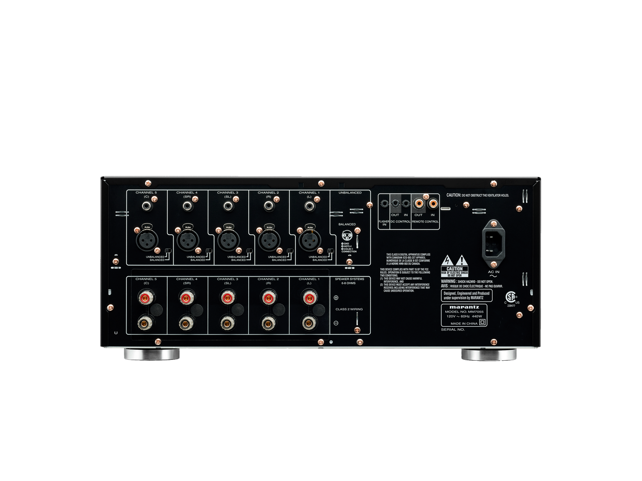 Marantz MM7055 5 Channel Power Amplifier - Black