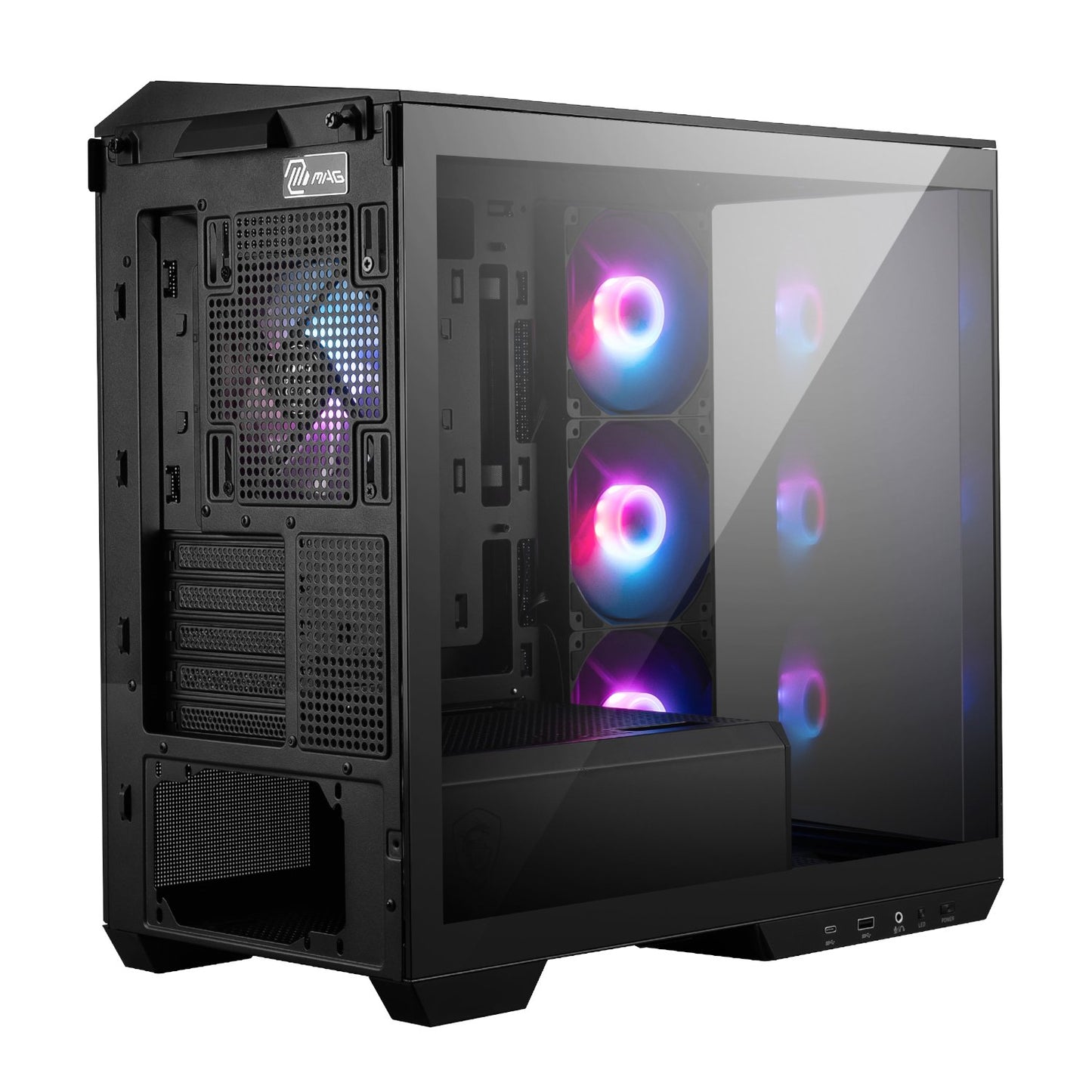 MSI MAG PANO M100R PZ M-ATX ARGB Gaming Chassis – Black