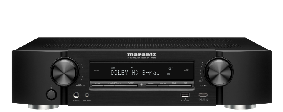 Marantz NR1510 Ultra-Slim 5.2 Channel AV Receiver - Black