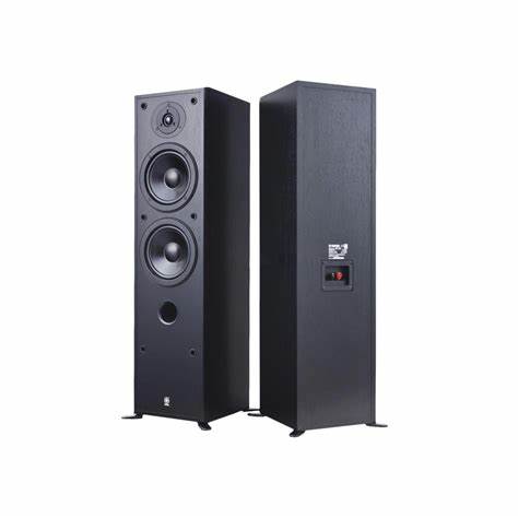 Yamaha R-S202 Stereo Receiver + Yamaha NS-F51 Floorstanding Speakers - Pair (Black)