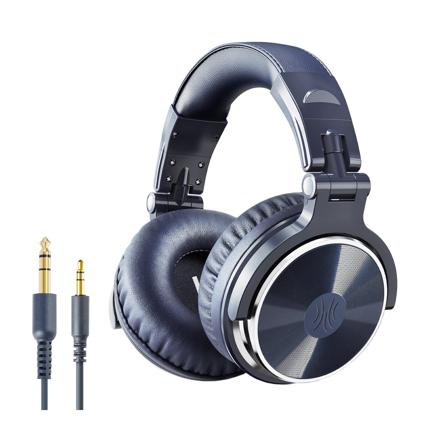 Oneodio Pro 10 Professional Wired Over Ear DJ and Studio Monitoring Headphones – Dark Blue