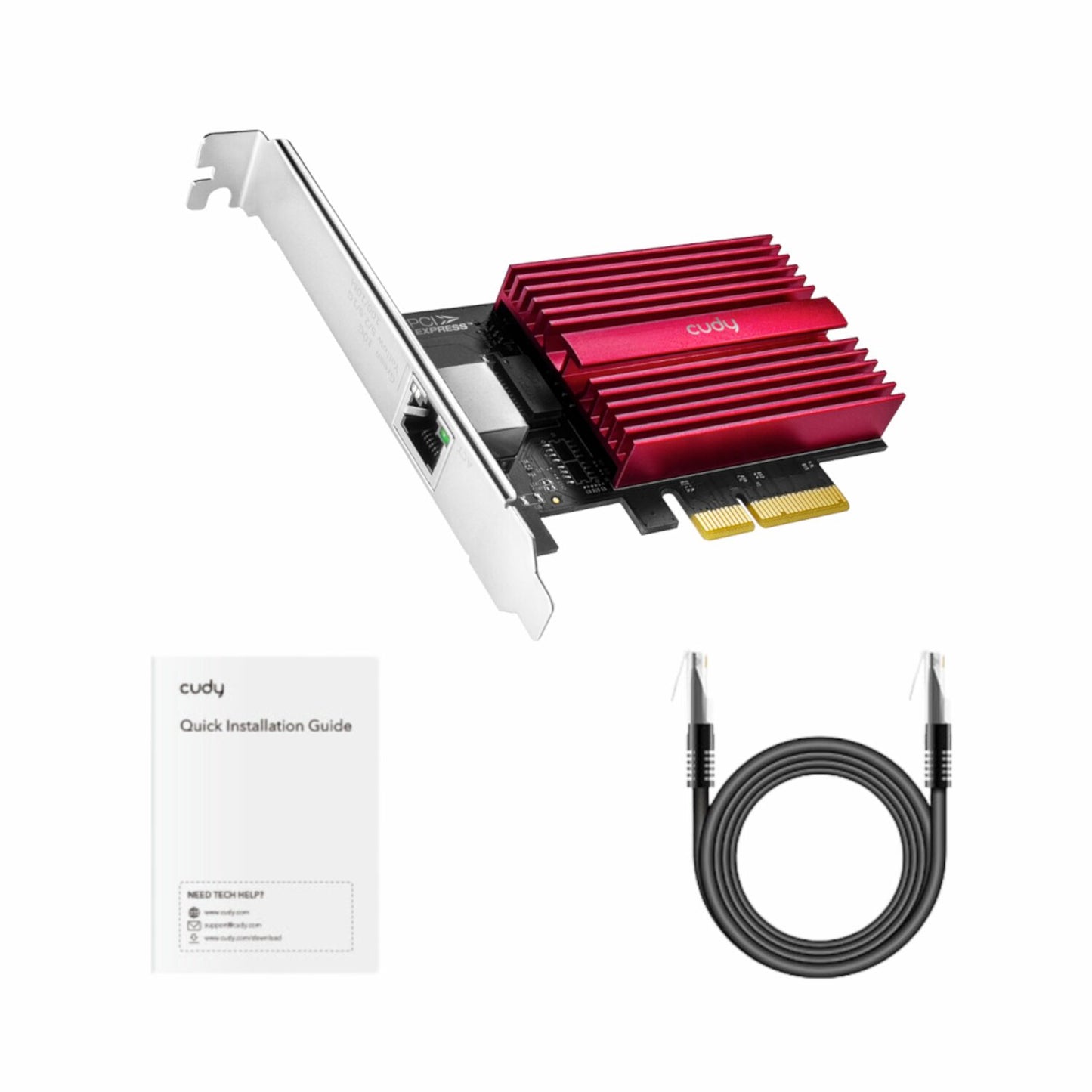 Cudy PE10G Network Adapter – 10Gbps, PCI Express
