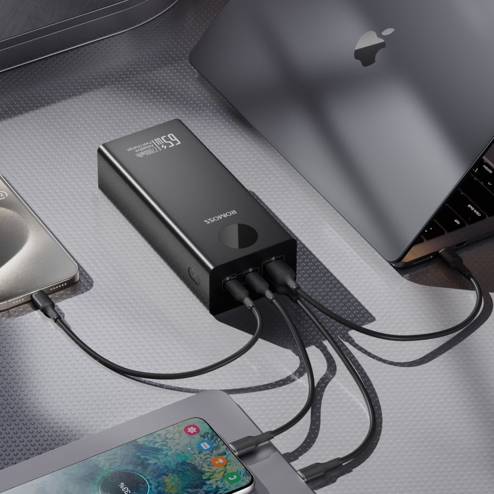 Romoss PEA27S Pro 27000mAh 65W Fast Charge Power Bank – Black