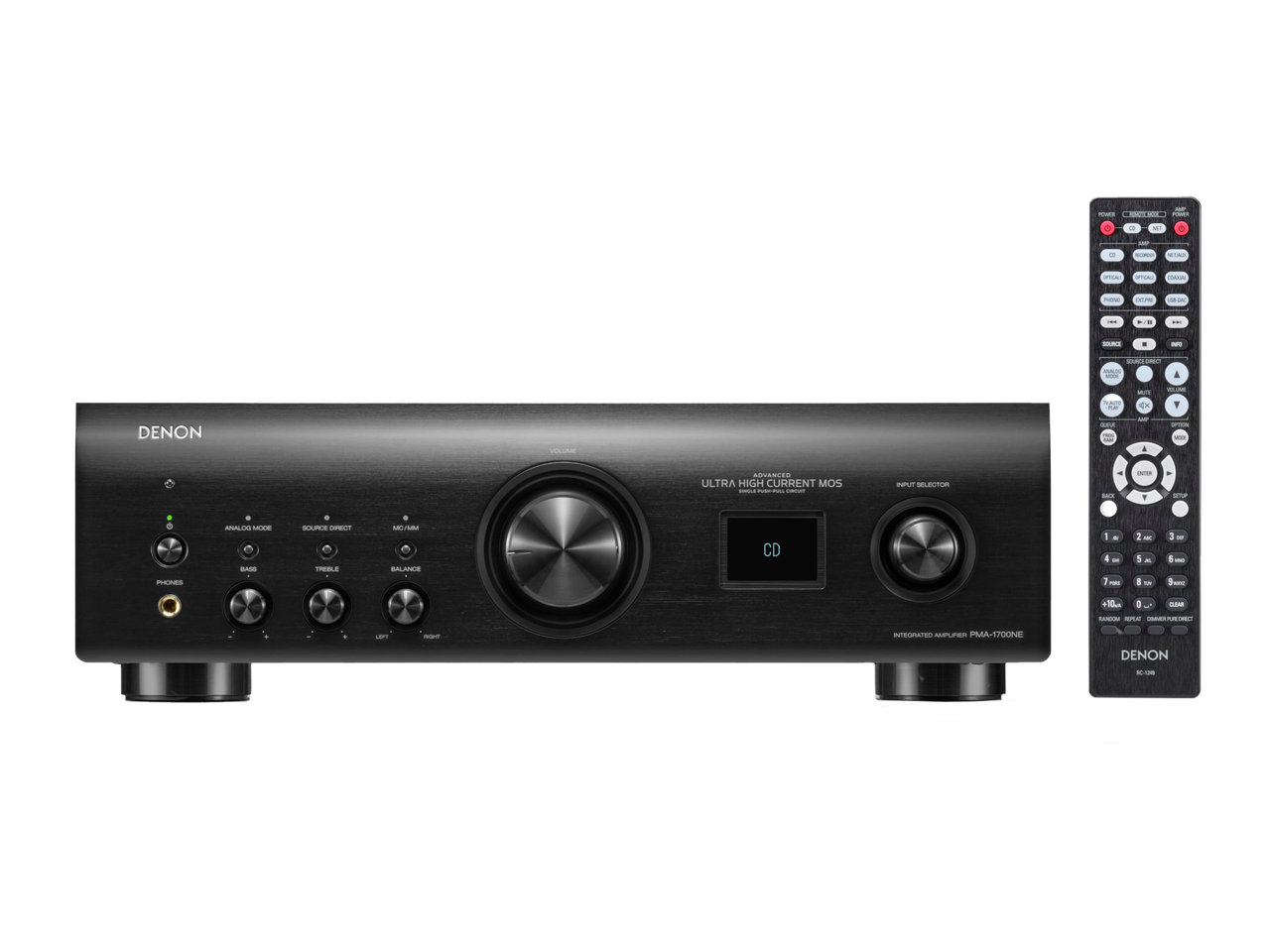 Denon PMA-1700NE 2 Ch. 140W integrated Amplifier with USB-DAC - Black