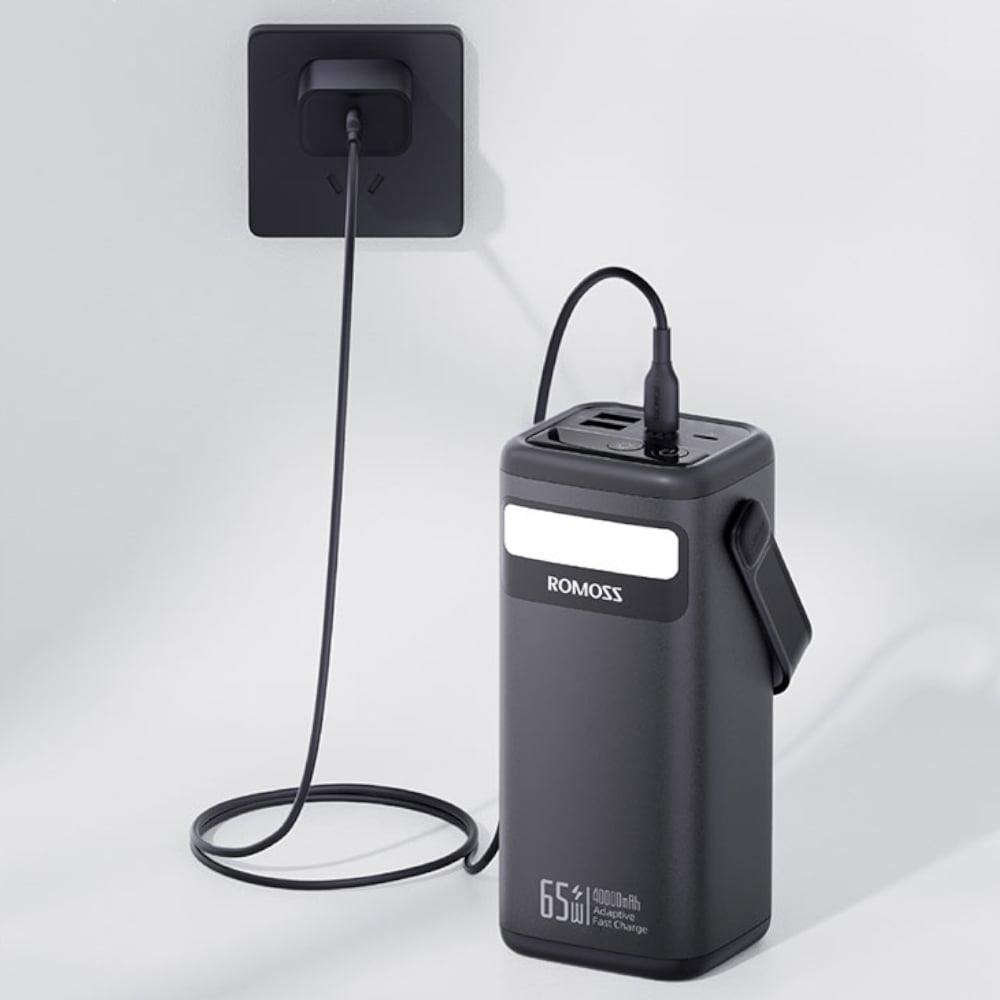 Romoss PMT40 EZCarry Pro 40000mAh 65W Fast Charge Power Bank – Black