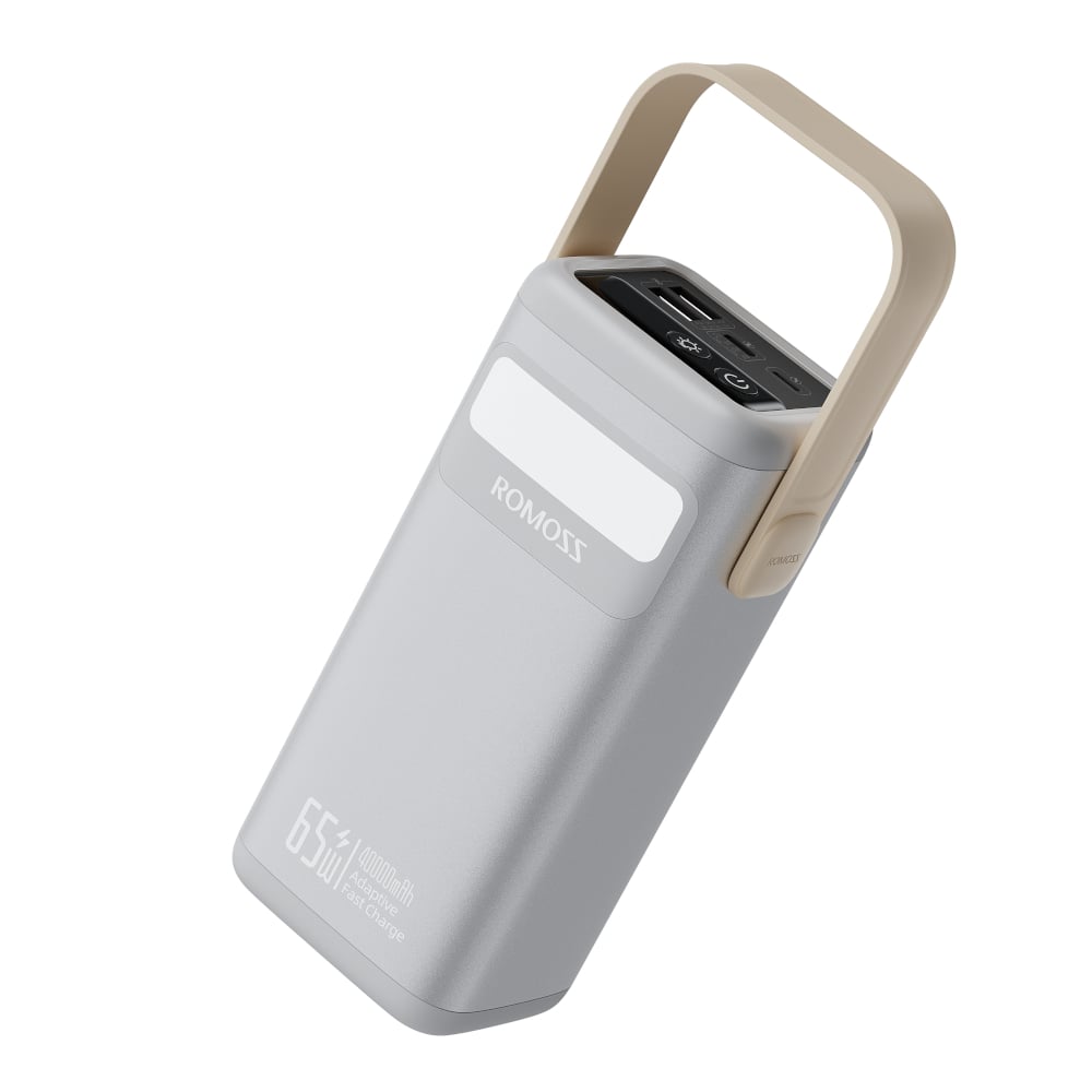 Romoss PMT40 EZCarry Pro 40000mAh 65W Fast Charge Power Bank – Silver