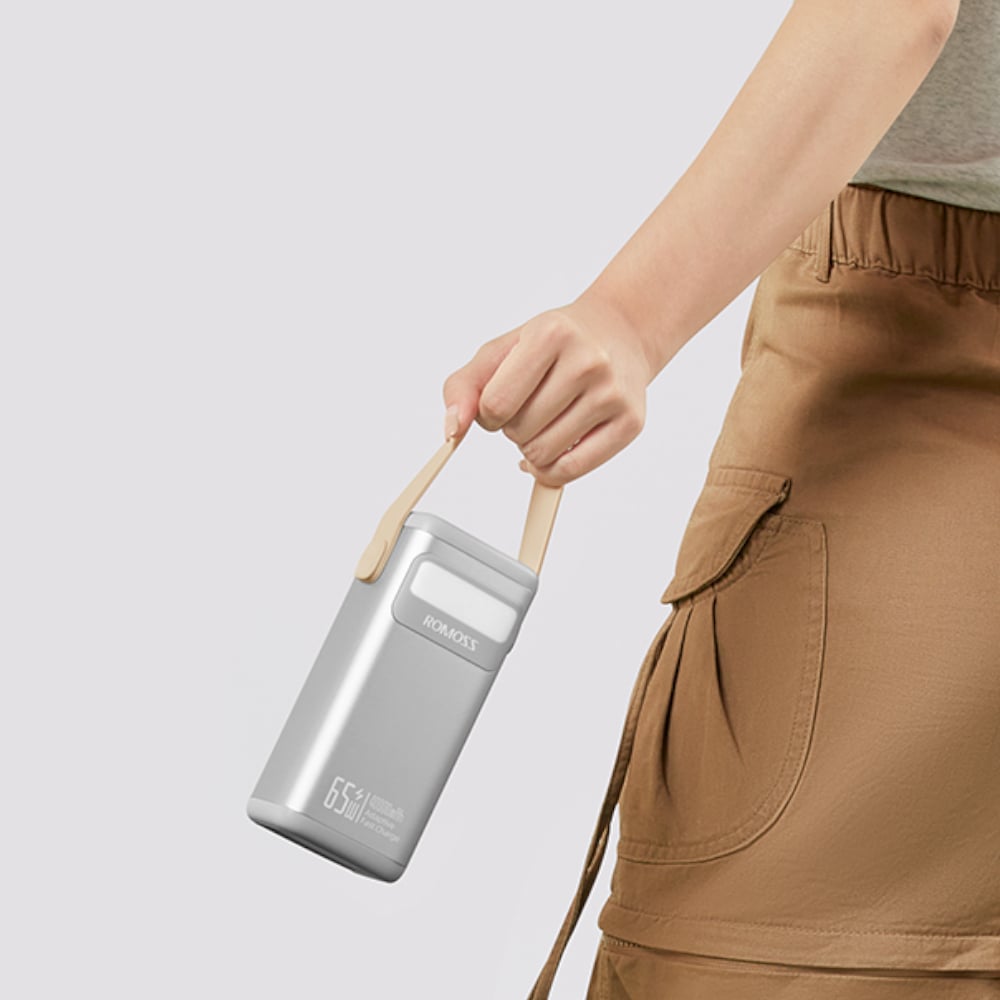 Romoss PMT40 EZCarry Pro 40000mAh 65W Fast Charge Power Bank – Silver