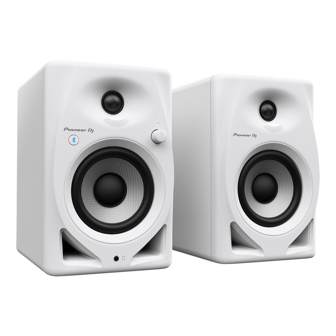 Pioneer DJ DM-40D-BT-W 4” White Desktop Monitors-Bluetooth - Pair (White)