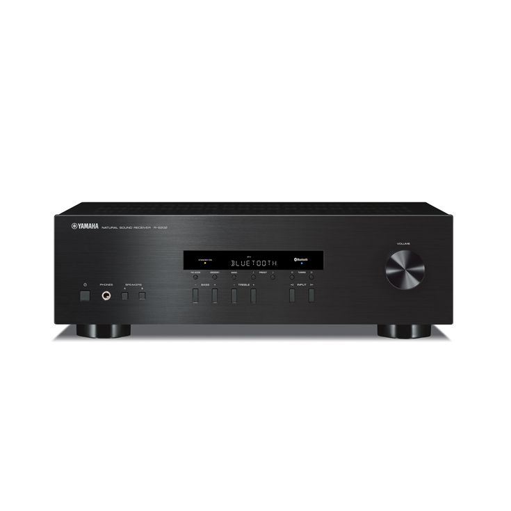Yamaha R-S202 Stereo Receiver + Yamaha NS-F51 Floorstanding Speakers - Pair (Black)