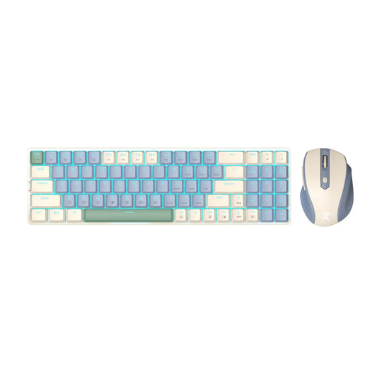 Redragon BS8772 Wireless Keyboard and Mouse Combo β Cream/Blue
