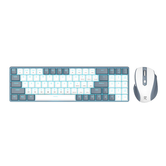 Redragon BS8772 Wireless Keyboard and Mouse Combo β Grey/White