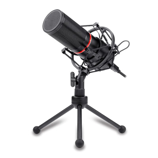 REDRAGON BLAZAR Cardioid USB Gaming Mic and Tripod β Black