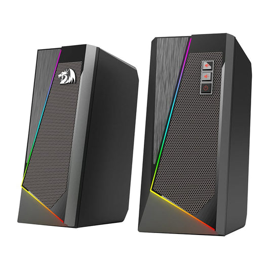 REDRAGON 2.0 Satellite Speaker ANVIL 2 x 3W RGB USB|Aux Gaming Speaker β Black