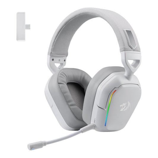 Redragon H868 RGB Wireless Gaming Headset β White