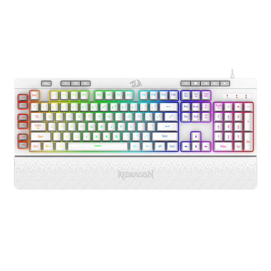 REDRAGON SHIVA Membrane Keyboard โ White